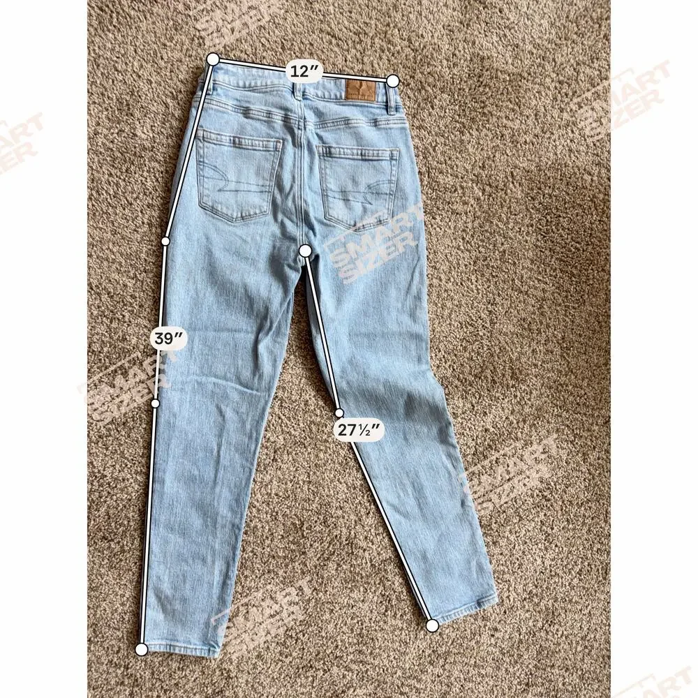 American Eagle Denim Jeans Strigid Strait Leg 00 - Picture 3 of 7